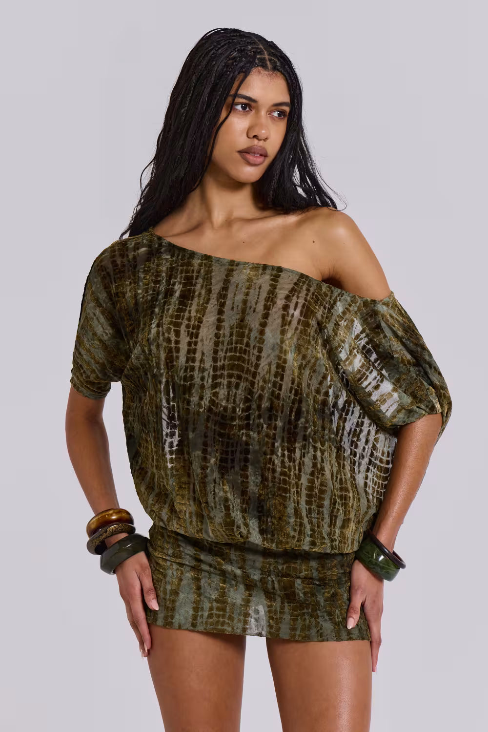 Nyx Devore Backless Mini Dress  Charlie Suede