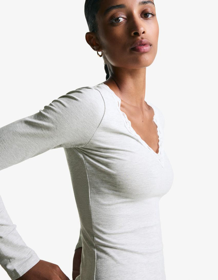 Long sleeve lace Top