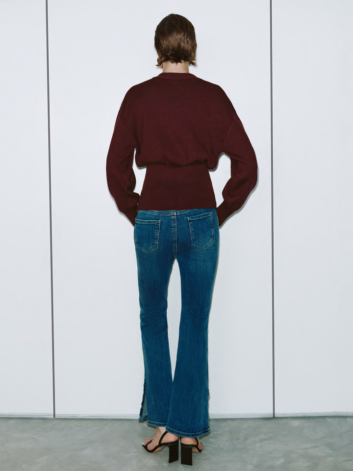 V-Neck Knitted Cardigan