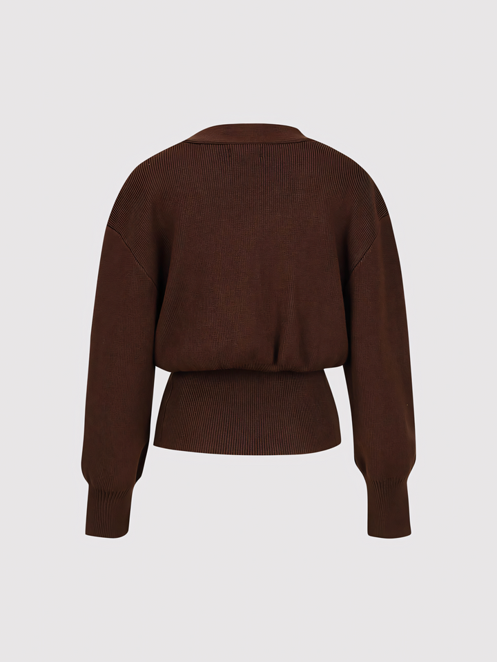 V-Neck Knitted Cardigan