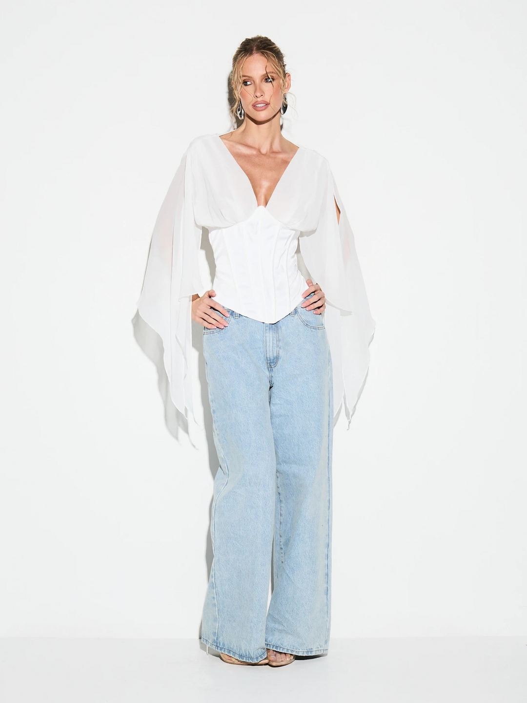 Corset Chiffon Petite Top