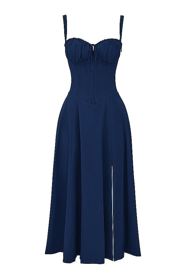 FRENCH NAVY BUSTIER SUNDRESS