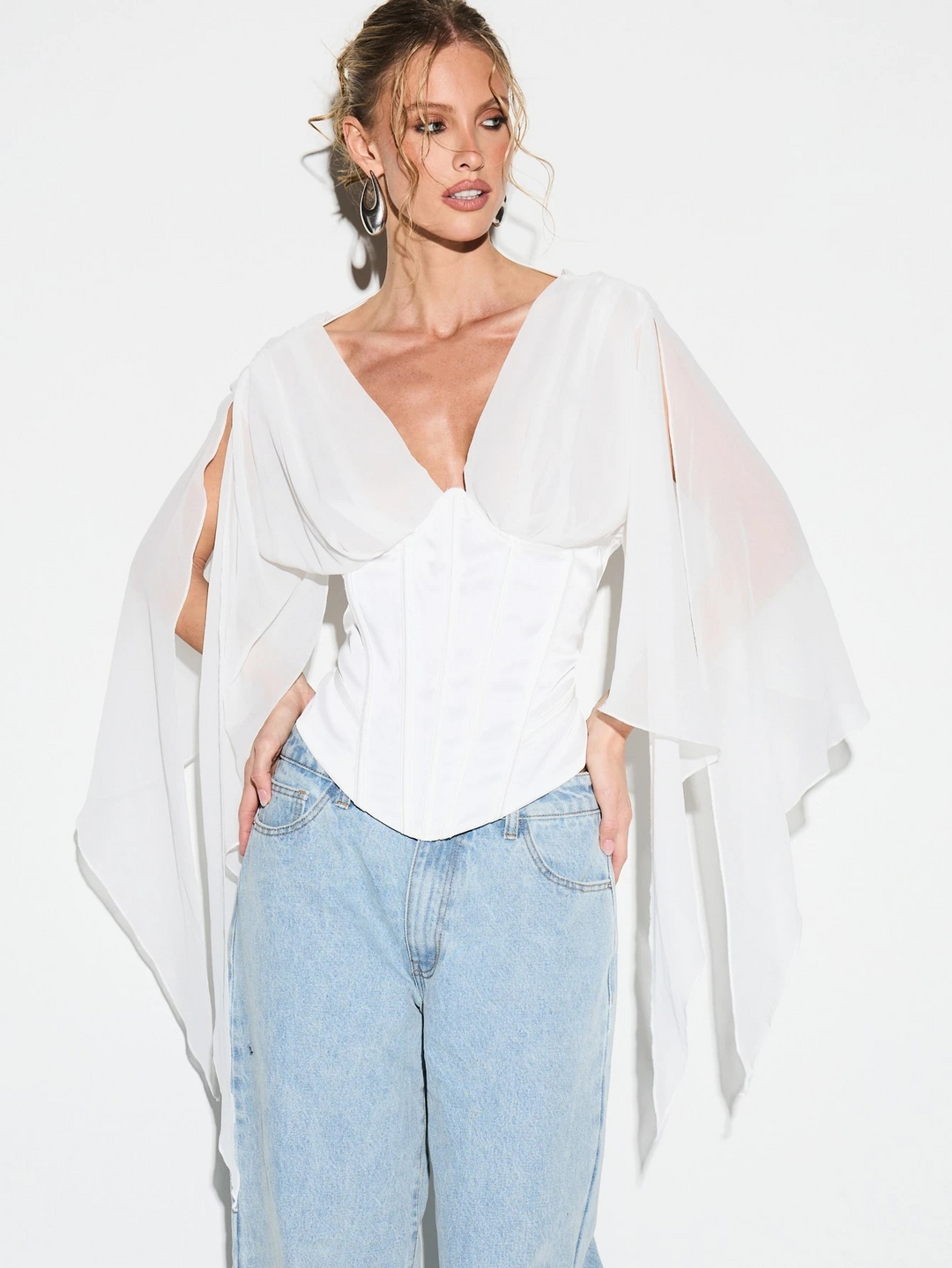 Corset Chiffon Petite Top