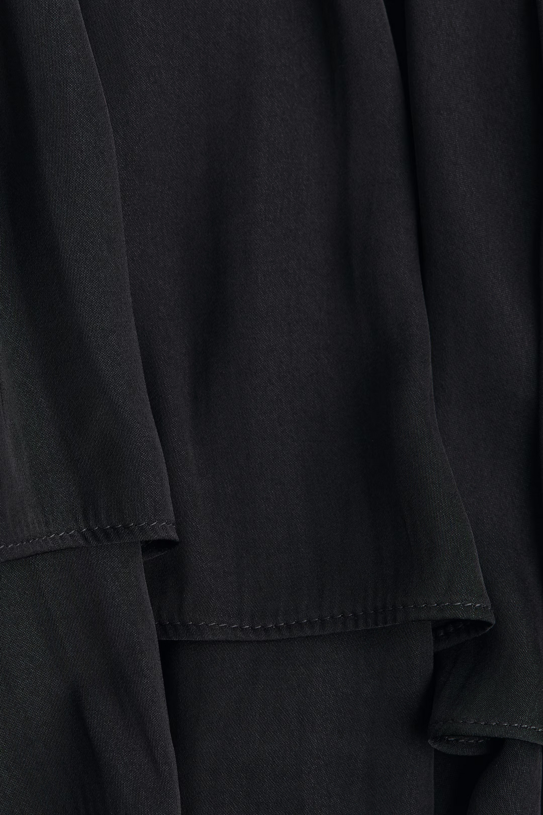 Gathered Noir Mini Dress