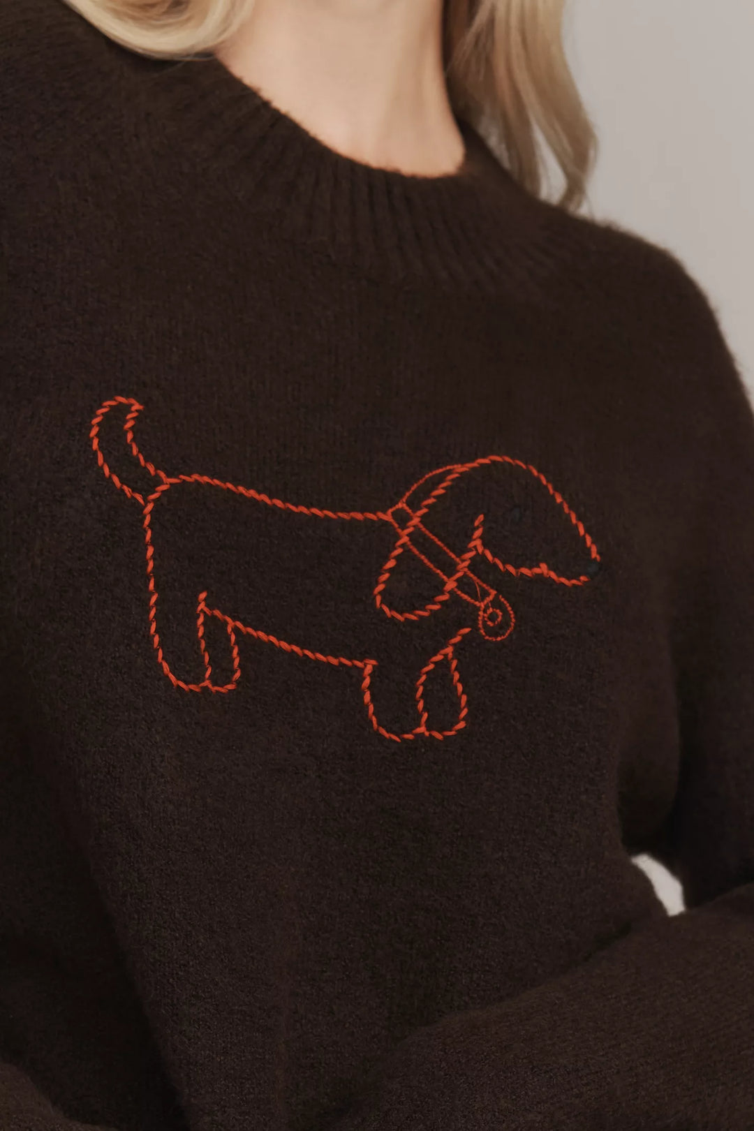 White Dog Icon Sweater