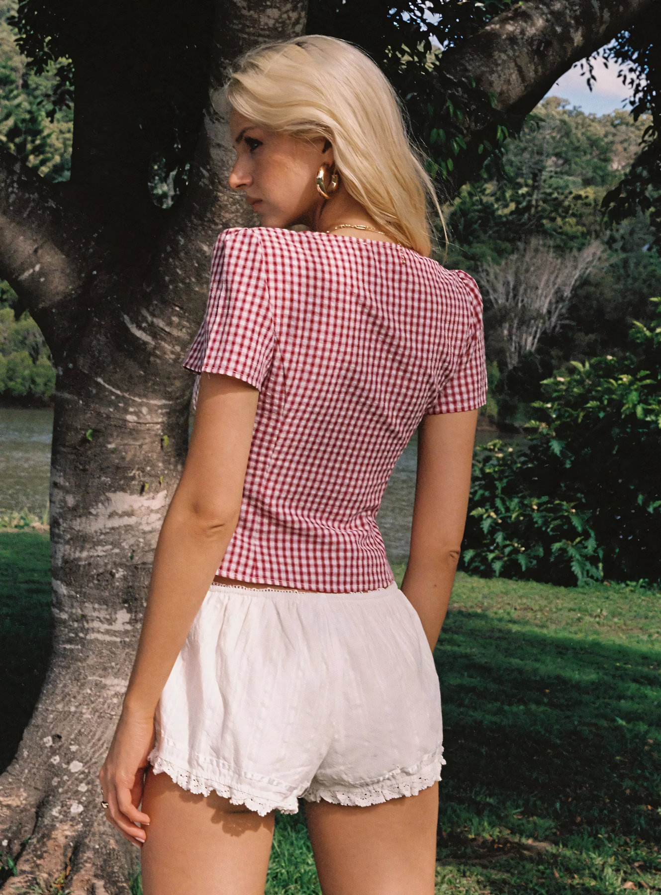 Isolda Top Red Gingham – Charlie Suede Isolda Top Red Gingham – Charlie Suede