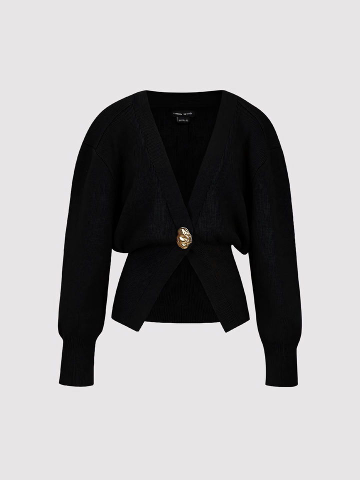 V-Neck Knitted Cardigan