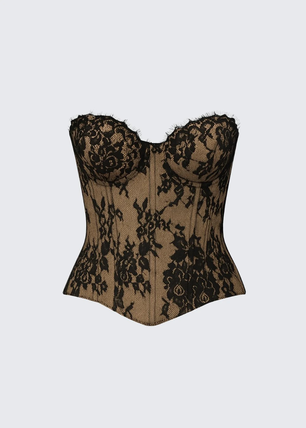 Floral Lace Corset Top