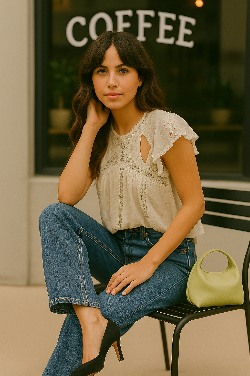 Aurora Lurelle Cut-Out Spark Blouse