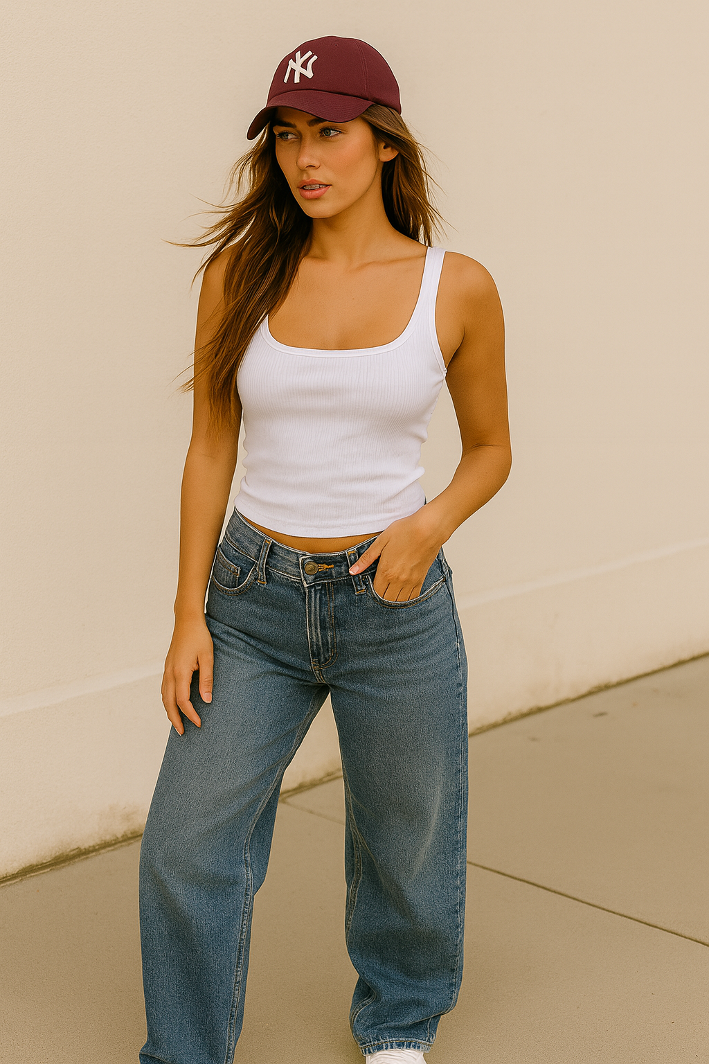 CurveHug Ribbed Scoop Seamless Tank
