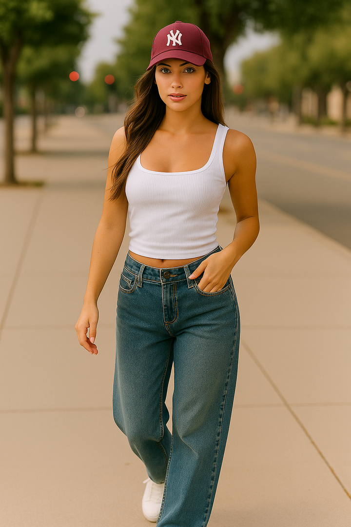 CurveHug Ribbed Scoop Seamless Tank