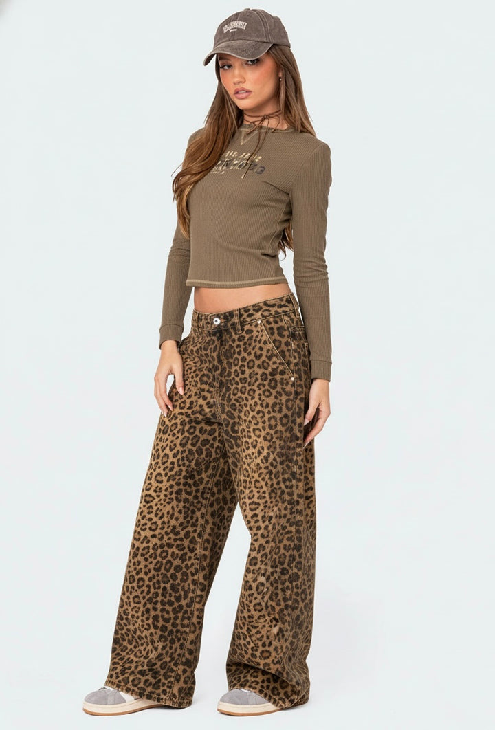 Leopard Jeans