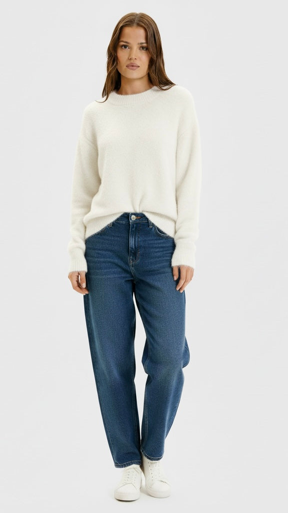 Roundneck lazy sweaters