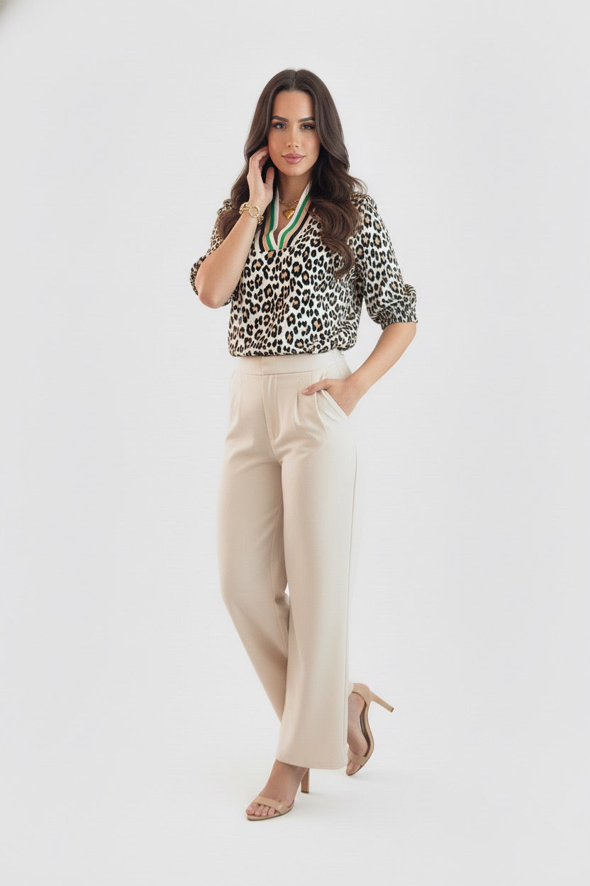 Leopard striped shirt