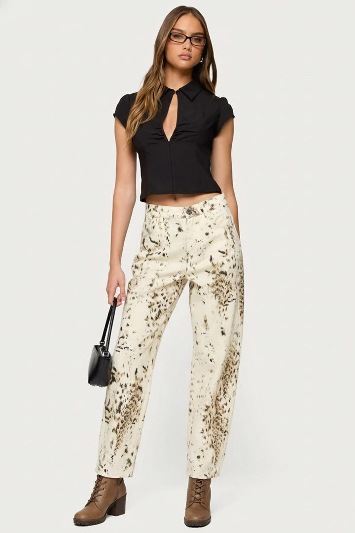 Cow jeans pants