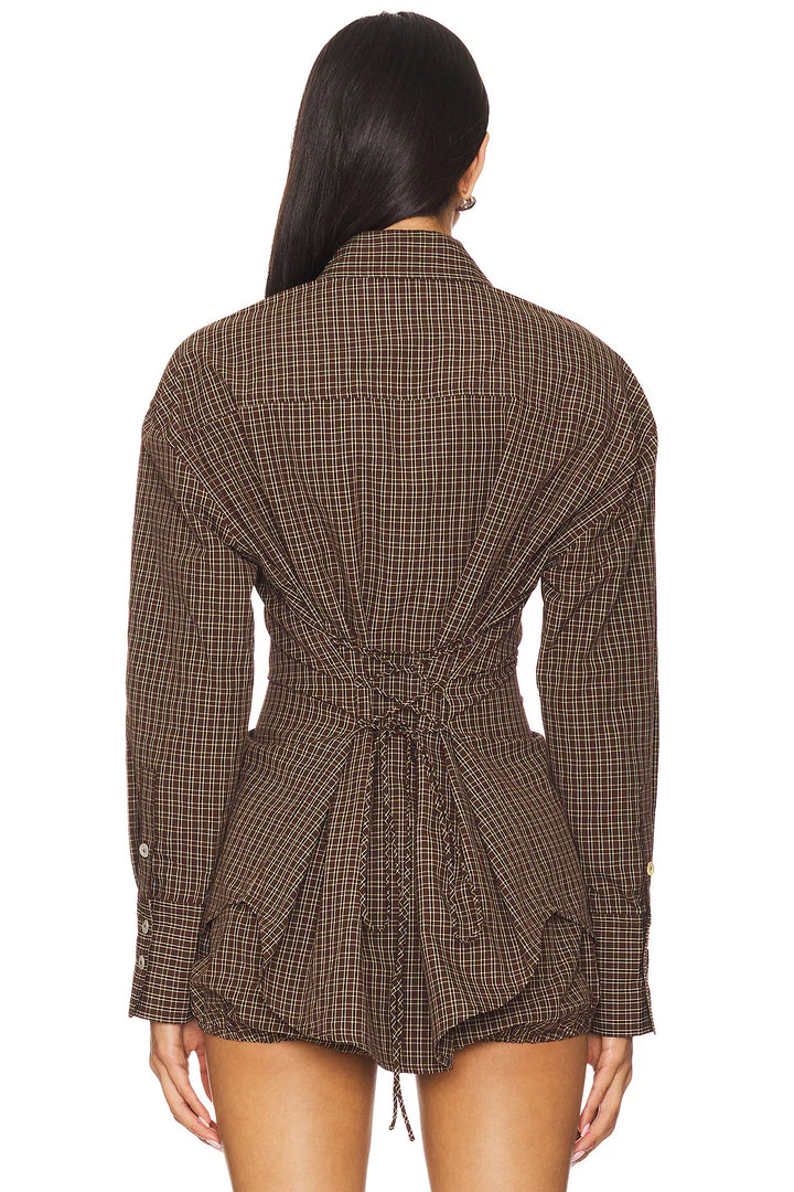 Brown Check Shirt