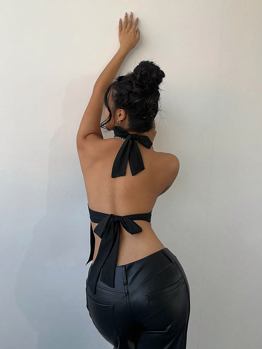Deep V Neck Halter Top