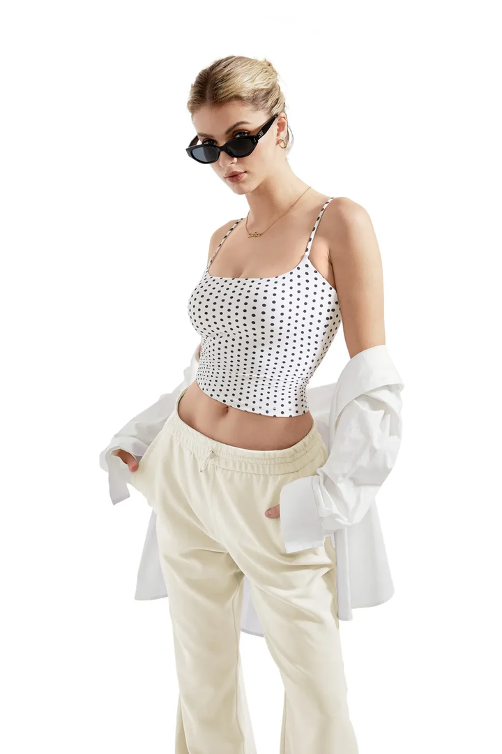 Retro Dot Fitted Cami