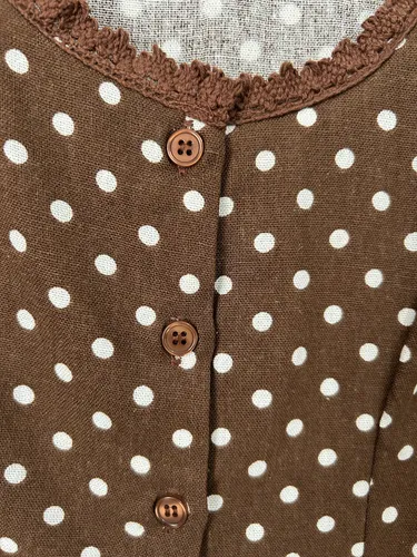 Vintage Charm Polka Top