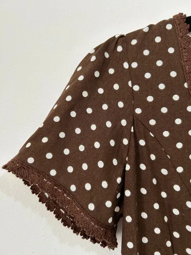 Vintage Charm Polka Top