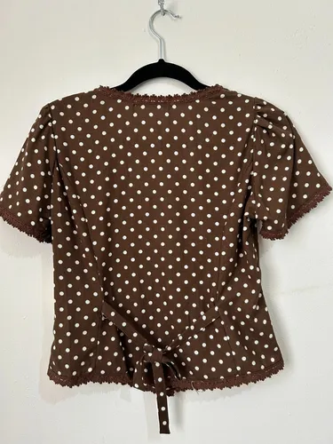 Vintage Charm Polka Top