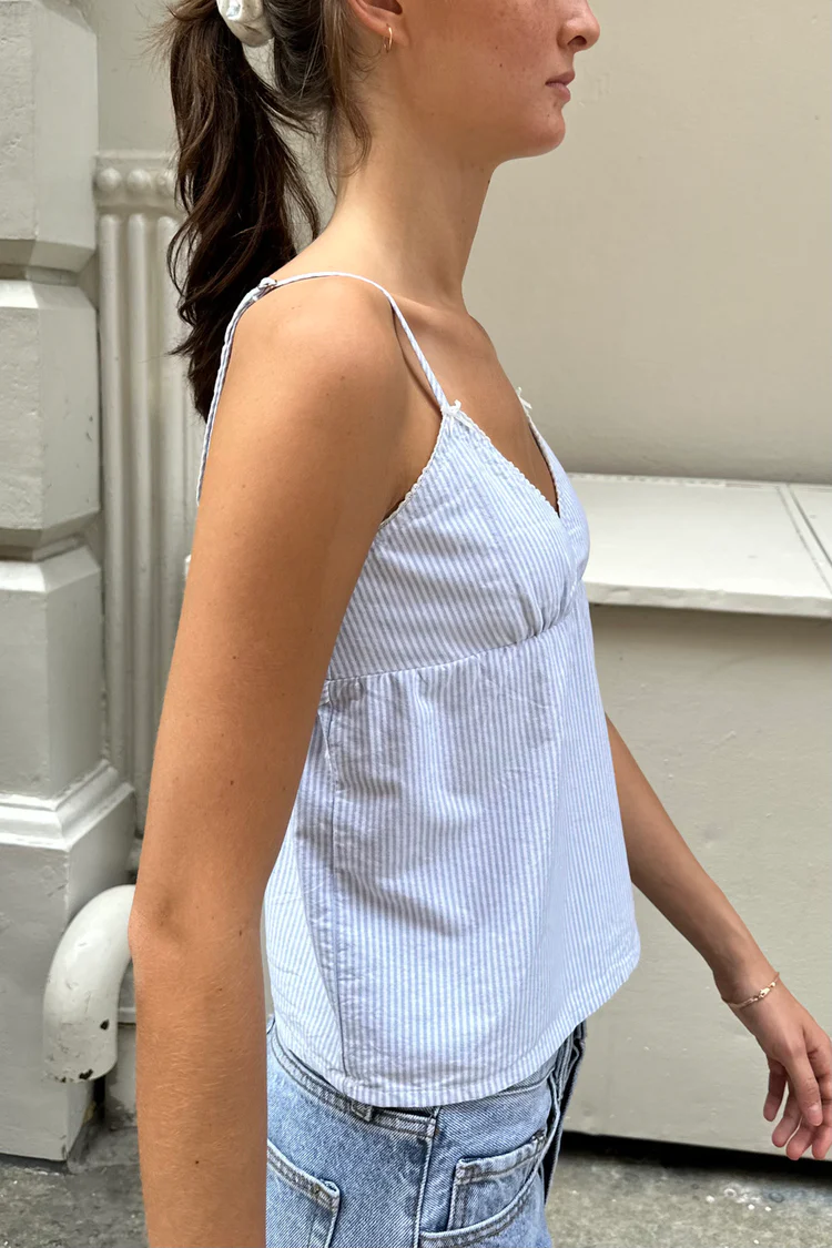 Sweet Haven Striped Bow Cami