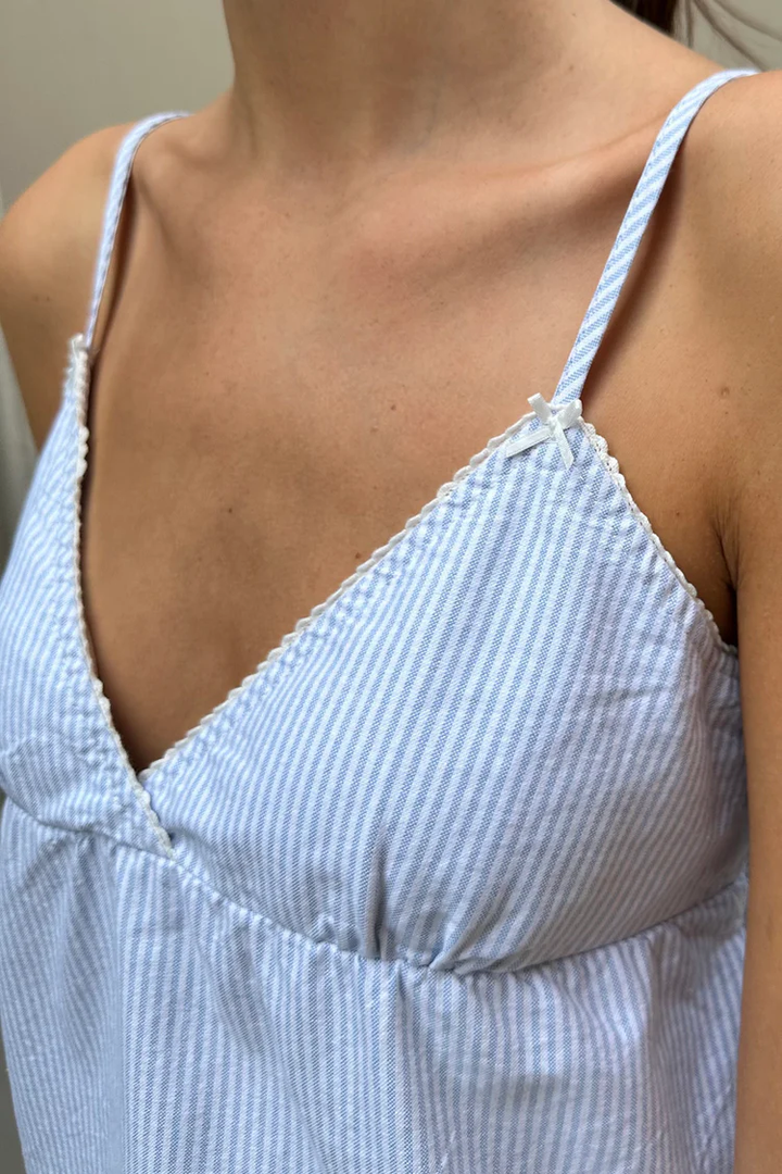 Sweet Haven Striped Bow Cami