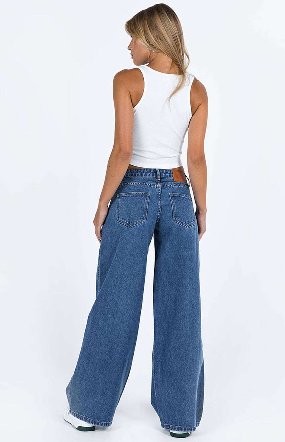 Low Rise Wide Jeans