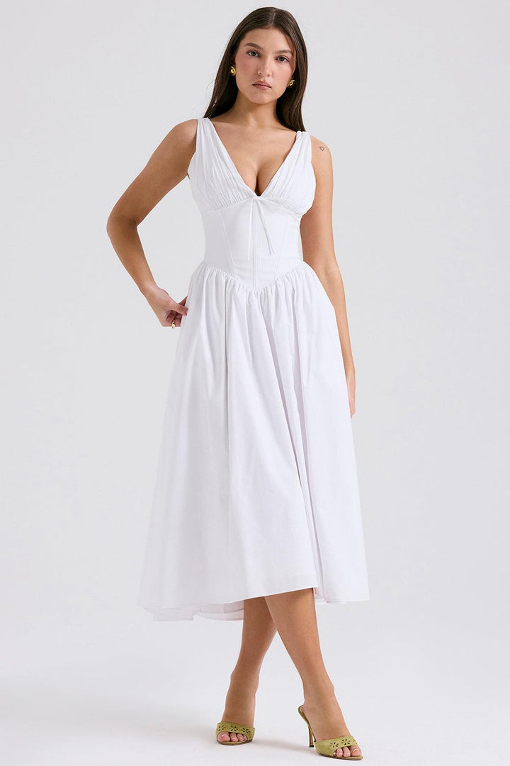 Emmelina Cotton Corset Dress