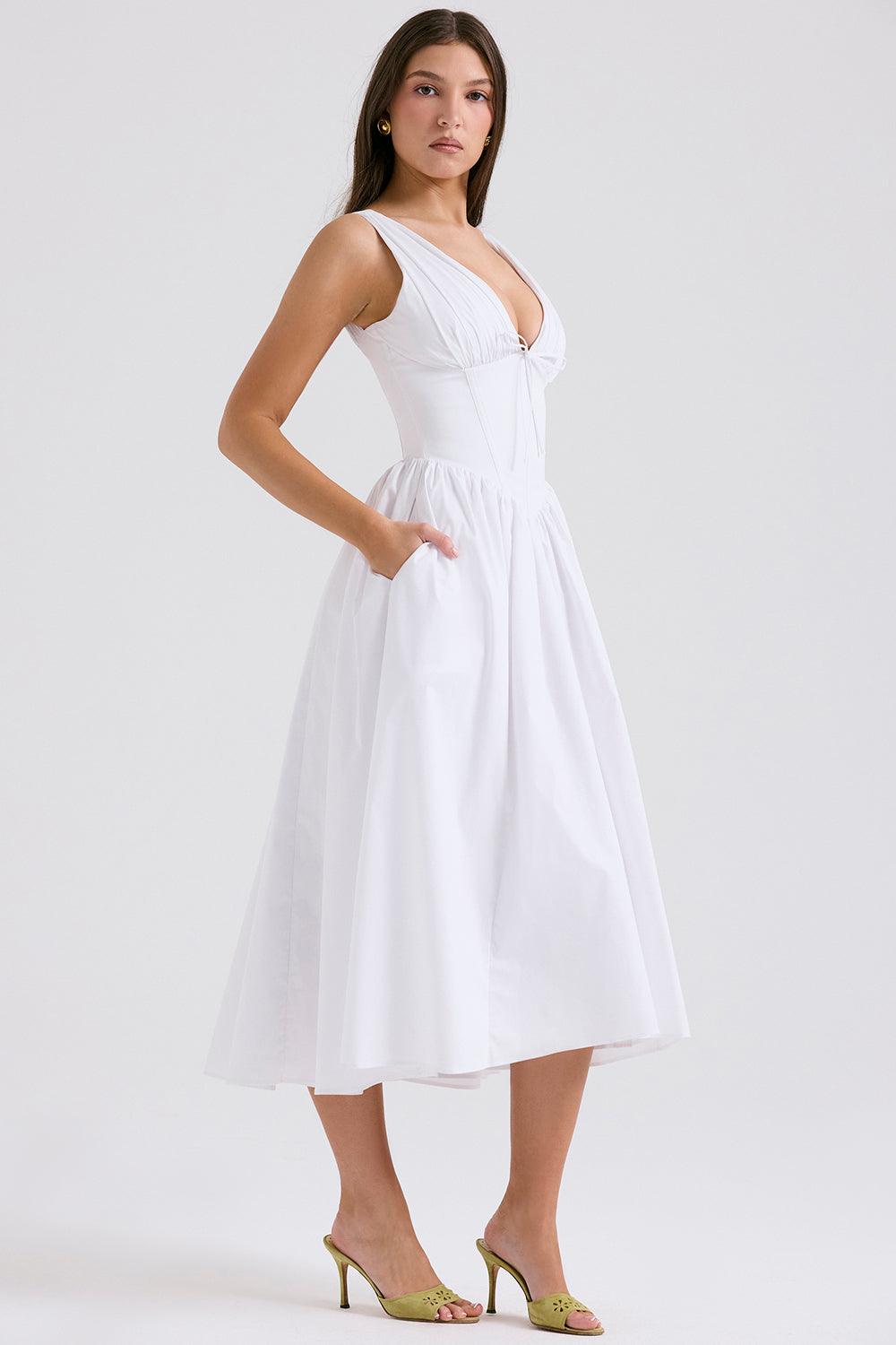 Emmelina Cotton Corset Dress