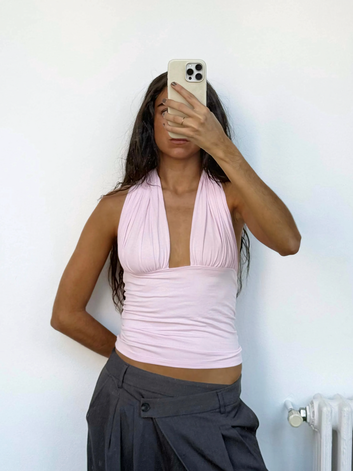 Isabela Pink Top