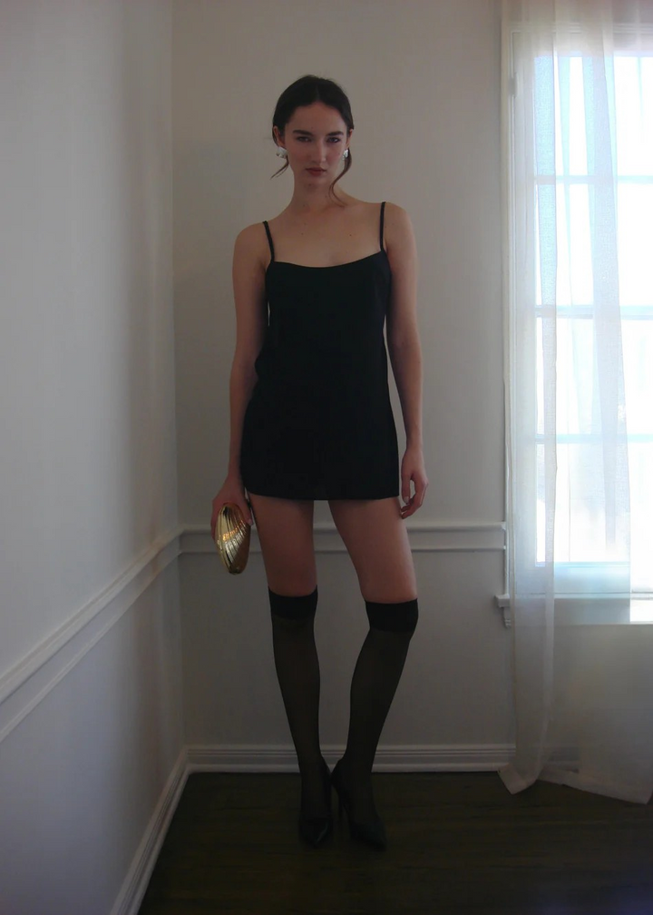 missy mini dress Missy Empire double sculpted slinky thin strap cami mini dress in black