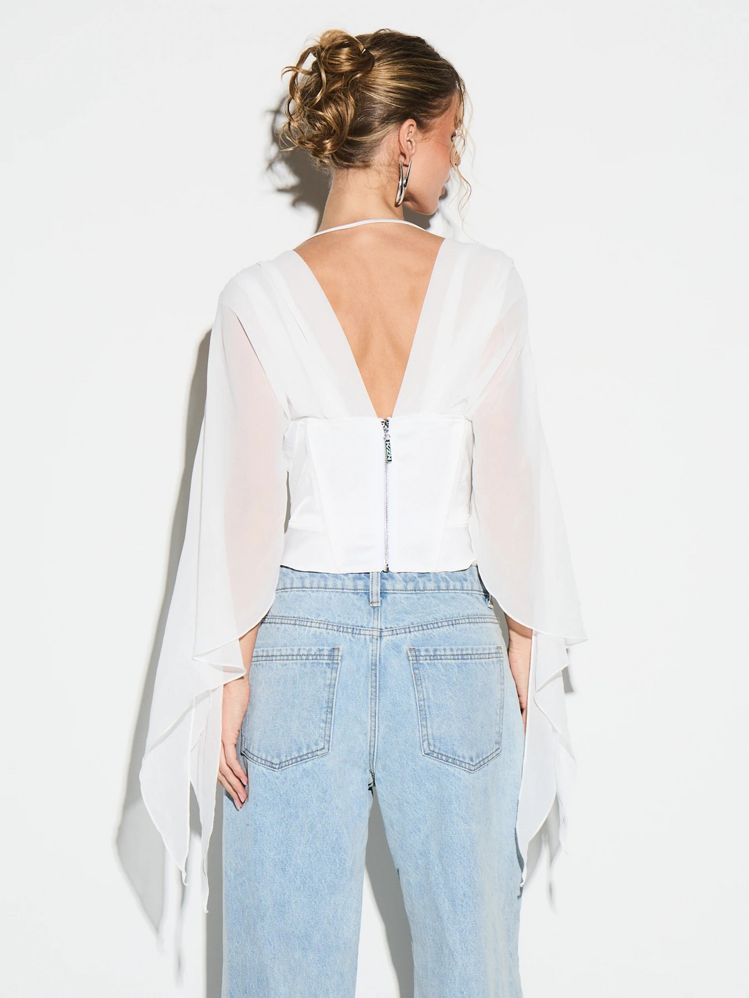 Corset Chiffon Petite Top