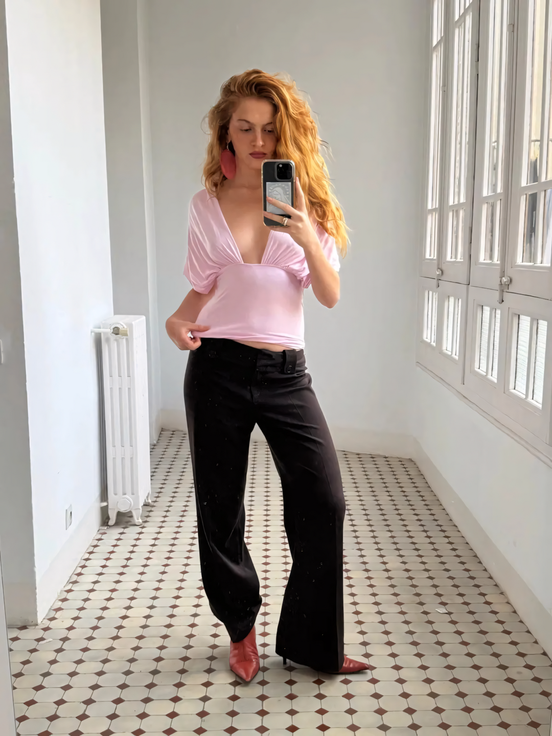 Isabela Pink Top