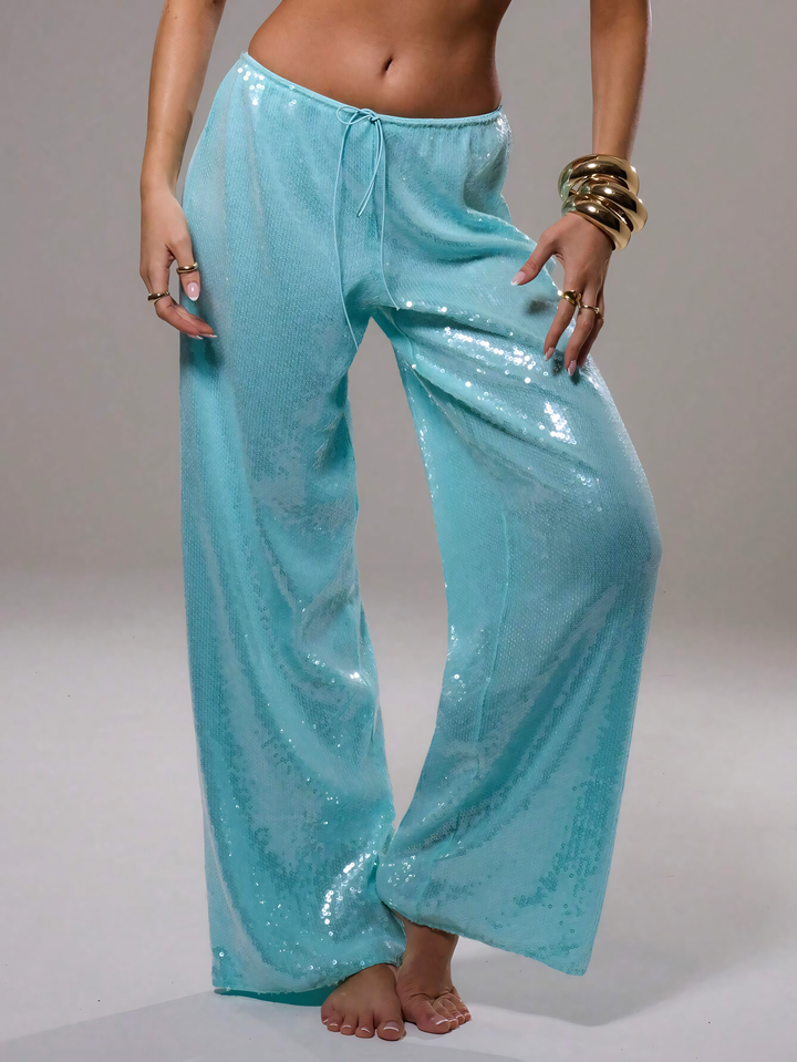 Musera Sequin Low Rise Trousers