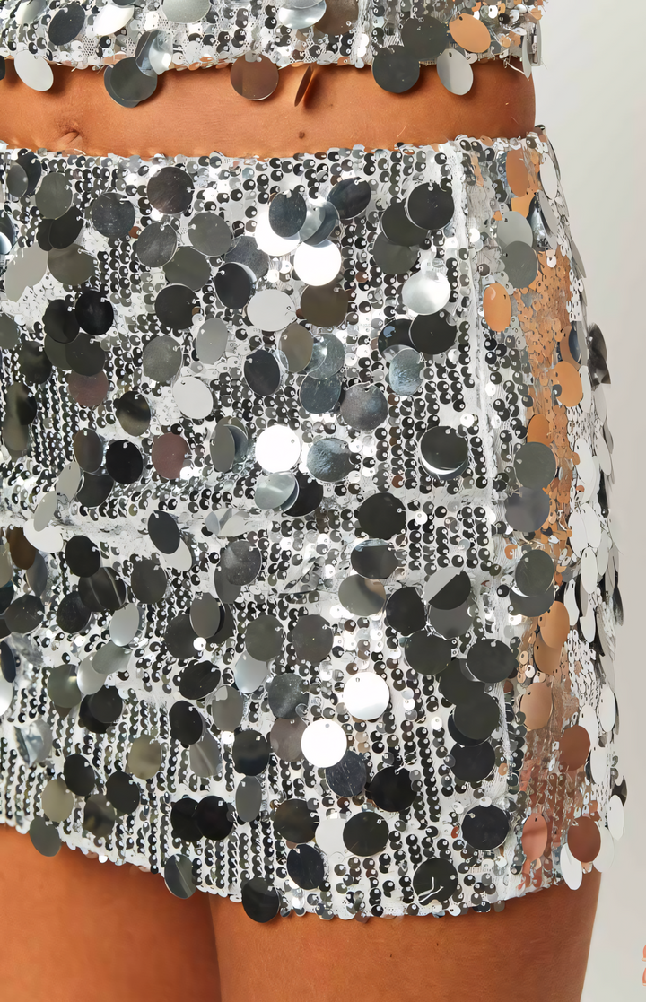Britney Sequin Mini Skirt