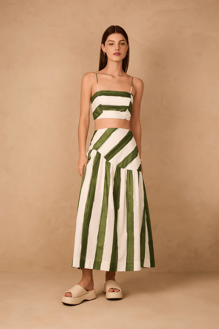 Verde Vista Maxi Skirt