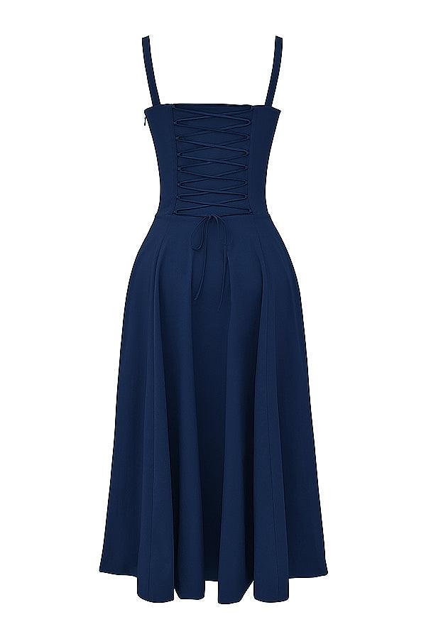 FRENCH NAVY BUSTIER SUNDRESS
