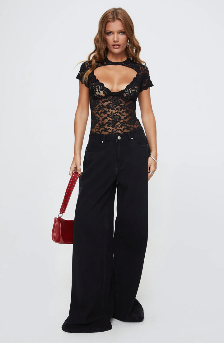 Lace Keyhole Bodysuit