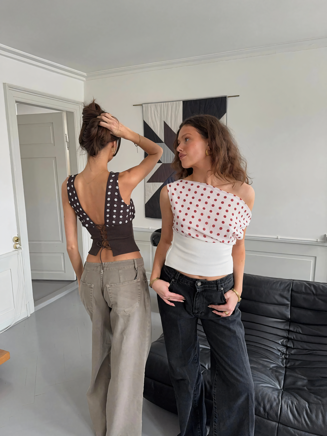 Kimmie Polka Dotted Top